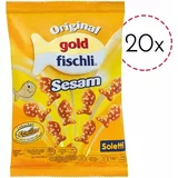 Soletti Krekerji zlate ribice s sezamom - 20 kosov