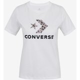 Converse Floral Star Chevron Grapphic Majica Bela | Shoptok.si