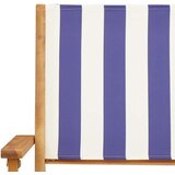  3-dijelni bistro set od tkanine i masivnog drva plava i bijela | shoptok.hr