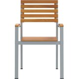  Vrtna stolica 4 pcs Smeđa 56 x 57 x 87 cm Čvrsto drvo akacije | shoptok.hr