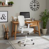 MID.YOU vrtljivi stol umetna masa, tekstil siva, bela | Shoptok.si