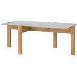 noo.ma Klubska mizica s stekleno mizno ploščo v naravni barvi 55x105 cm Kob – | Shoptok.si