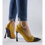 Gemre Yellow quilted stilettos Benito | ePonuda.com