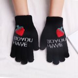 INF pletene rokavice - tople in združljive z zaslonom na dotik black, (21638945) | Shoptok.si
