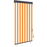vidaXL Zunanje rolo senčilo 80x250 cm belo in oranžno Cene