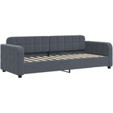 vidaXL Dnevna postelja z vzmetnico temno siva 80x200 cm žamet | Shoptok.si