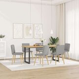  Jedilni stoli 6 kosov Cloud Grey Fabric, (21822631) Cene