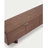 Kave Home Temno rjava TV omarica v orehovem dekorju 200x46x40 cm Norlen – | Shoptok.si