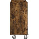 Golf ormar s kotačem Jednobojno Dimljeni hrast 65 x 45 x 98 cm | shoptok.hr