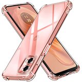 Techsuit Silikonski ovitek z ojačanimi robovi za Motorola Moto G04/Moto G04 - Prozorna | Shoptok.si