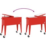  Rashladna kolica s kotačima crvena 92 x 43 x 89 cm | Eponuda.com