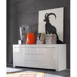 MID.YOU ŠIROKA KOMODA, bela, visoki sijaj | Shoptok.si