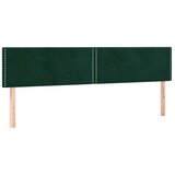  LED uzglavlje tamnozeleno 180x5x78/88 cm baršunasto | shoptok.hr
