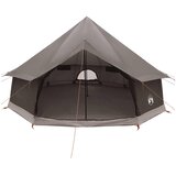 Tipi šator Smeđa siva 400 x 400 x 250 cm Poliester i čelik | Eponuda.com