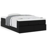 vidaXL Otomanski okvir kreveta s madracem crni 120x190cm umjetna koža | shoptok.hr