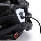 Wozinsky HT-28VCB MTB kaciga s stražnjim USB svjetlom M crno-bijela | shoptok.hr