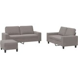  3-dijelni set sofa smeđesivi od tkanine | shoptok.hr