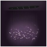 Eglo 390436 - led prigušiva viseća lampa na sajli adrados 8xLED/4,2W/230V crna/prozirna | Eponuda.com