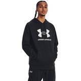 Under Armour UA Rival Fleece Logo Hoodie, Black/White - S, (21582195) | Shoptok.si