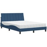  Krevet s madracem Hanko plavi 140 x 190 cm od tkanine | shoptok.hr