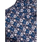 DStreet Koszula męska we wzory z długim rękawem granatowa | Shoptok.si