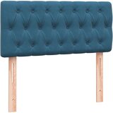 Box spring postelja z vzmetnico temno modra 80x220 cm žamet, (21793021) | Shoptok.si