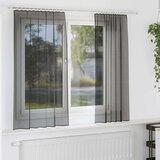 Voile zavjese s džepovima za šipke 2 kom crne | shoptok.hr