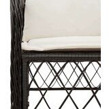  9-dijelni vrtni blagovaonski set s jastucima crni od poliratana | shoptok.hr