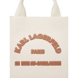 Karl Lagerfeld Nakupovalna torba ' MEDIUM RUE ST-GUILLAUME SQUARE PATCH ' bež | Shoptok.si