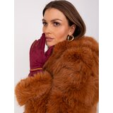 Wool Fashion Italia Gloves-AT-RK-238601.25P-burgundy | Shoptok.si