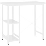  Stol za računalo bijeli 80 x 40 x 72 cm od MDF-a i metala | Eponuda.ba