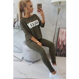 Kesi Set with Queen print khaki | shoptok.hr