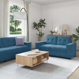  Set sofa od 3 dijela s jastucima plava baršun | shoptok.hr