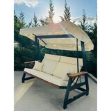 Hanah home nova 2400 - Beige, Black NaturalBeige Garden Triple Swing Chair