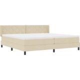  Postelja boxspring z vzmetnico z vzmetnico krema 200 x 200 cm, (5000127997) Slike
