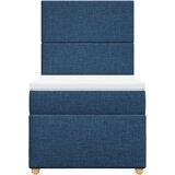  Krevet s oprugama i madracem plavi 90 x 200 cm od tkanine | shoptok.hr
