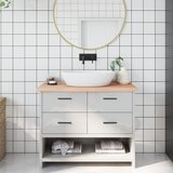  Kupaonska radna ploča 100x30x(2-4) cm netretirano masivno drvo | shoptok.hr