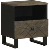 Maison Chic Dvo delni komplet Nočne omarice - Nočne mize črna 40x33x46 cm trden mangov les, (21689678) | Shoptok.si