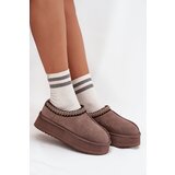 VINCEZA Low suede snow boots for women with embroidery on platform Cijene