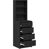  Highboard Crni hrast 40 x 41 x 135 cm Konstruirano drvo | shoptok.hr