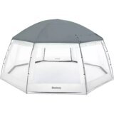Bestway Gazebo za okrugle bazene 58612, 600 x 600 x 295 cm, Sivo-beli Cene
