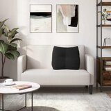  Jastuk za leđa Crna 60 x 24 x 50 cm Baršun | shoptok.hr