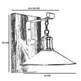Opviq zidna lampa Alkım 8459 1P | ePonuda.com