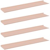 Lebdeća polica Zidne 4 pcs Ružičasta 100 x 18 x 2,5 cm Čelik | shoptok.hr