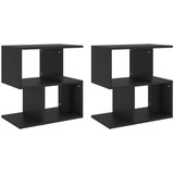  Noćni ormarići 2 kom crni 50 x 30 x 51 5 cm od iverice Cijene