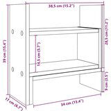  Organizator za radni stol crni 38 5x17x39 cm konstruirano drvo | shoptok.hr