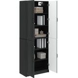  Set ormara 2 kom. Crna Konstruirano drvo - Crna | shoptok.hr