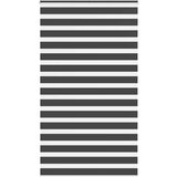 vidaXL Zavjesa zebra crna 125x230 cm širina tkanine 120,9 cm poliester | shoptok.hr
