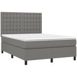  s oprugama i madracem tamnosivi 140x190 cm od tkanine | shoptok.hr