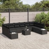 vidaXL 11-dijelni vrtni kauč set s jastucima bež poli ratan | shoptok.hr